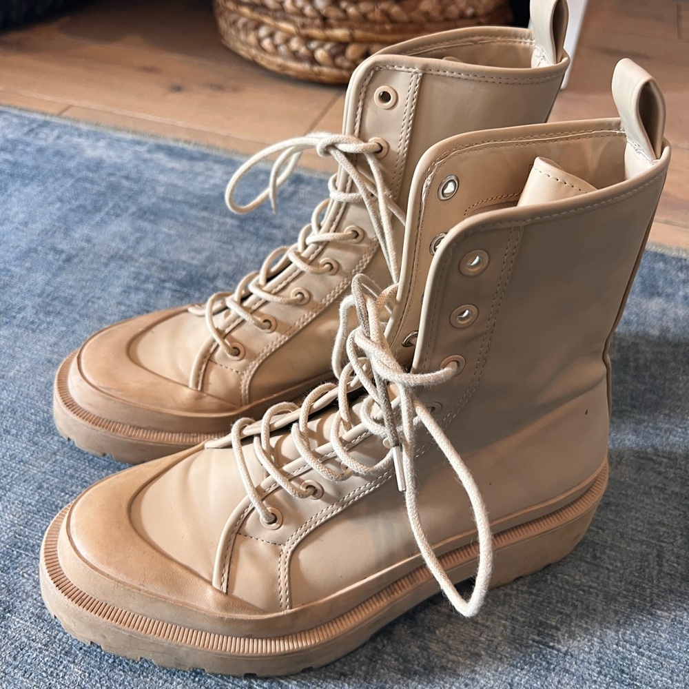 Tan Combat Boots